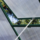 Greenhouse Polycarbonate 6ft x 8ft With Base (Green) - Used - Acceptable
