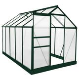 Greenhouse 6ft x 10ft (Green) With Base & Racking - Used - Acceptable