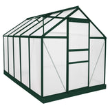 Greenhouse Polycarbonate 6ft x 10ft With Base (Green) - Used - Good