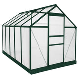 Greenhouse Polycarbonate 6ft x 10ft With Base (Green) - Used - Acceptable