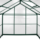 Greenhouse Polycarbonate 6ft x 10ft With Base (Green) - Used - Acceptable