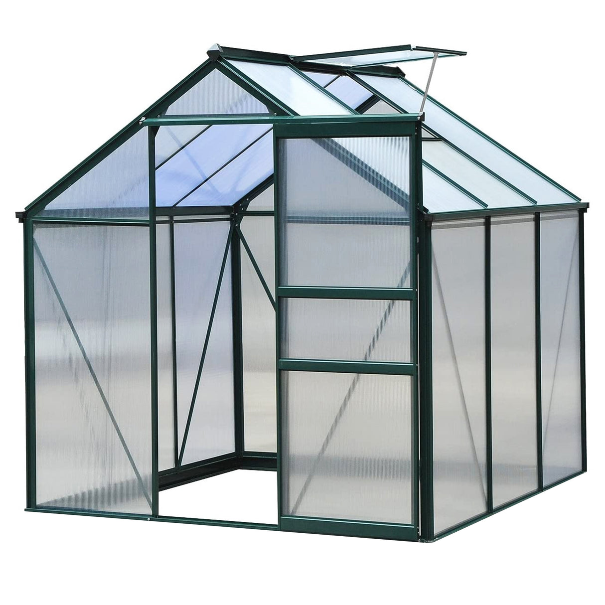Greenhouse Polycarbonate 6ft x 6ft (Green) - Used - Good