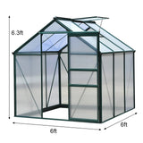Greenhouse Polycarbonate 6ft x 6ft (Green) - Used - Good