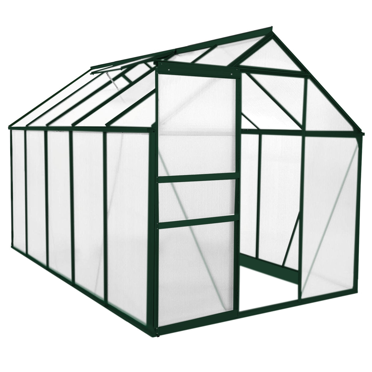 Greenhouse Polycarbonate 6ft x 10ft (Green) - Like New