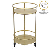 Gold Drinks Trolley Bar Cart - Small - Used - Very Good