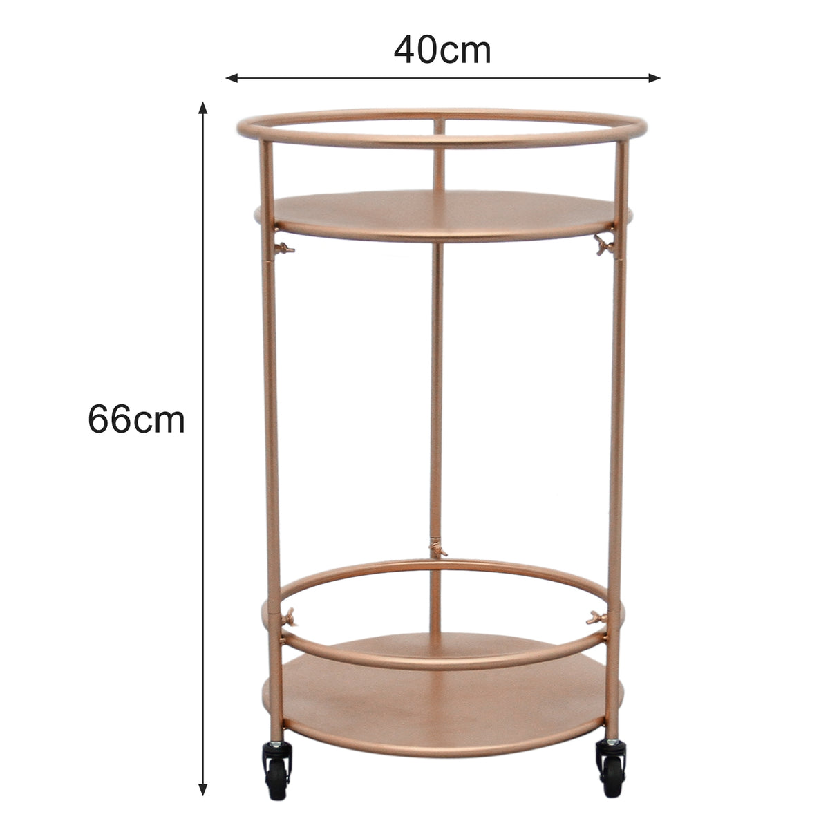 Rose Gold Drinks Trolley Bar Cart - Small - Used - Acceptable