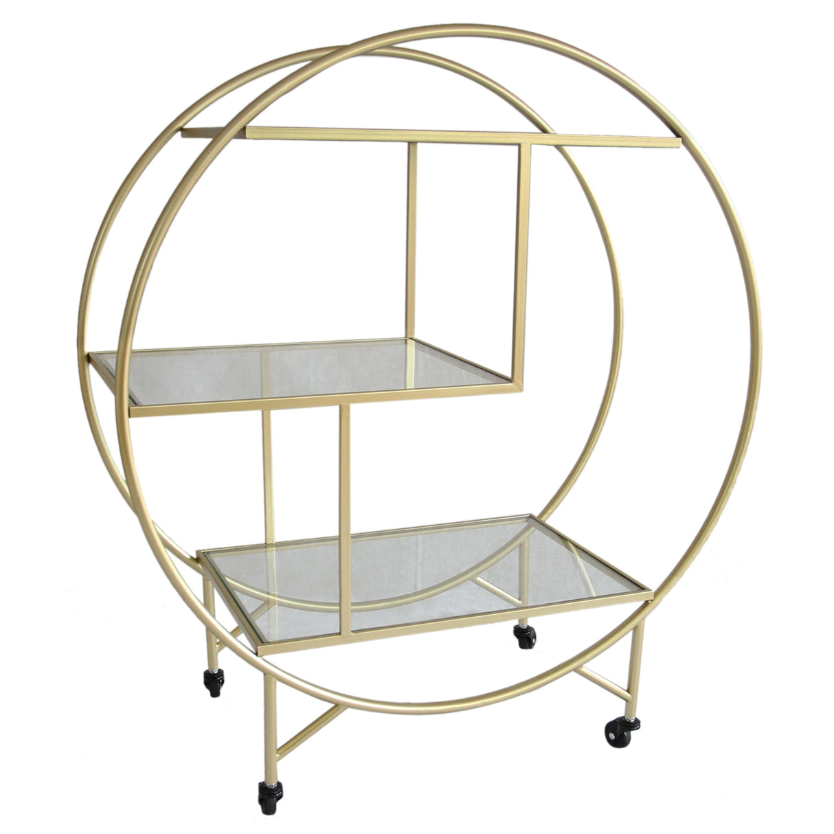 Gold Drinks Trolley Bar Cart - Large - Like New