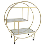 Gold Drinks Trolley Bar Cart - Large - Like New