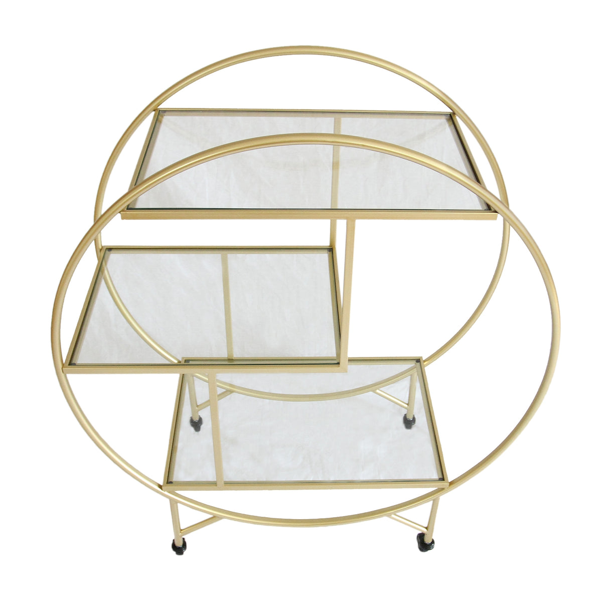 Gold Drinks Trolley Bar Cart - Large - Like New