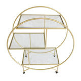 Gold Drinks Trolley Bar Cart - Large - Like New