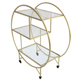 Gold Drinks Trolley Bar Cart - Large - Like New