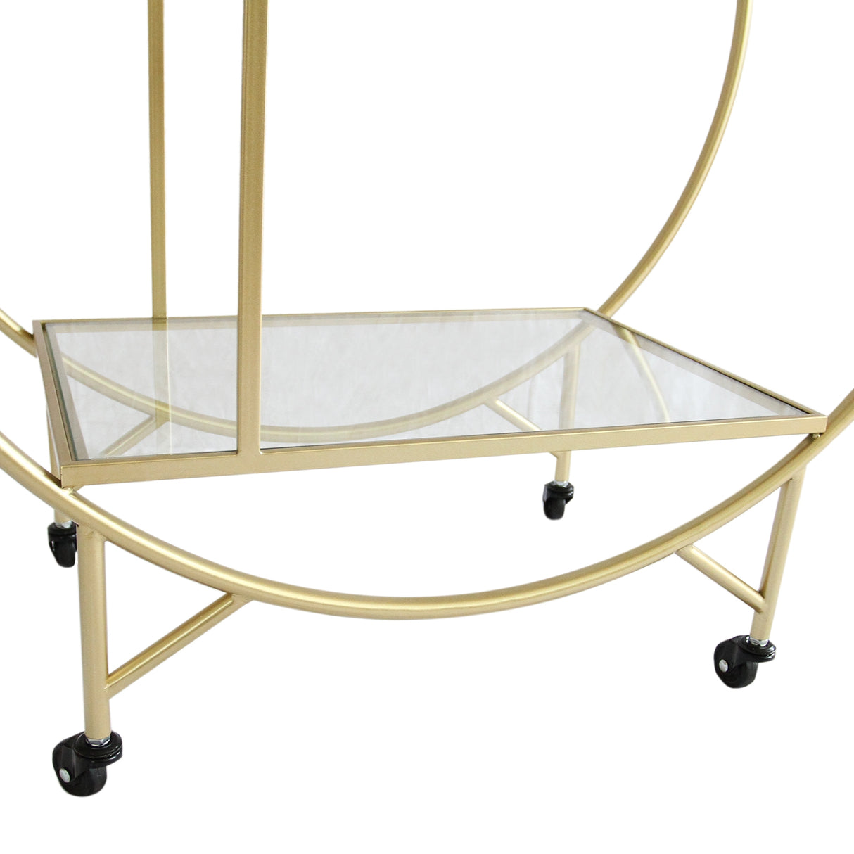 Gold Drinks Trolley Bar Cart - Large - Like New