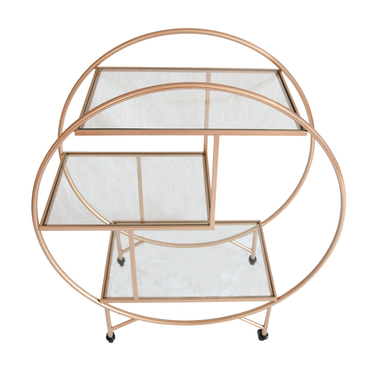 Rose Gold Drinks Trolley Bar Cart - Large - Used - Good