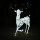 Light Up Reindeer Stag, Doe & Snowman Set - Used - Good