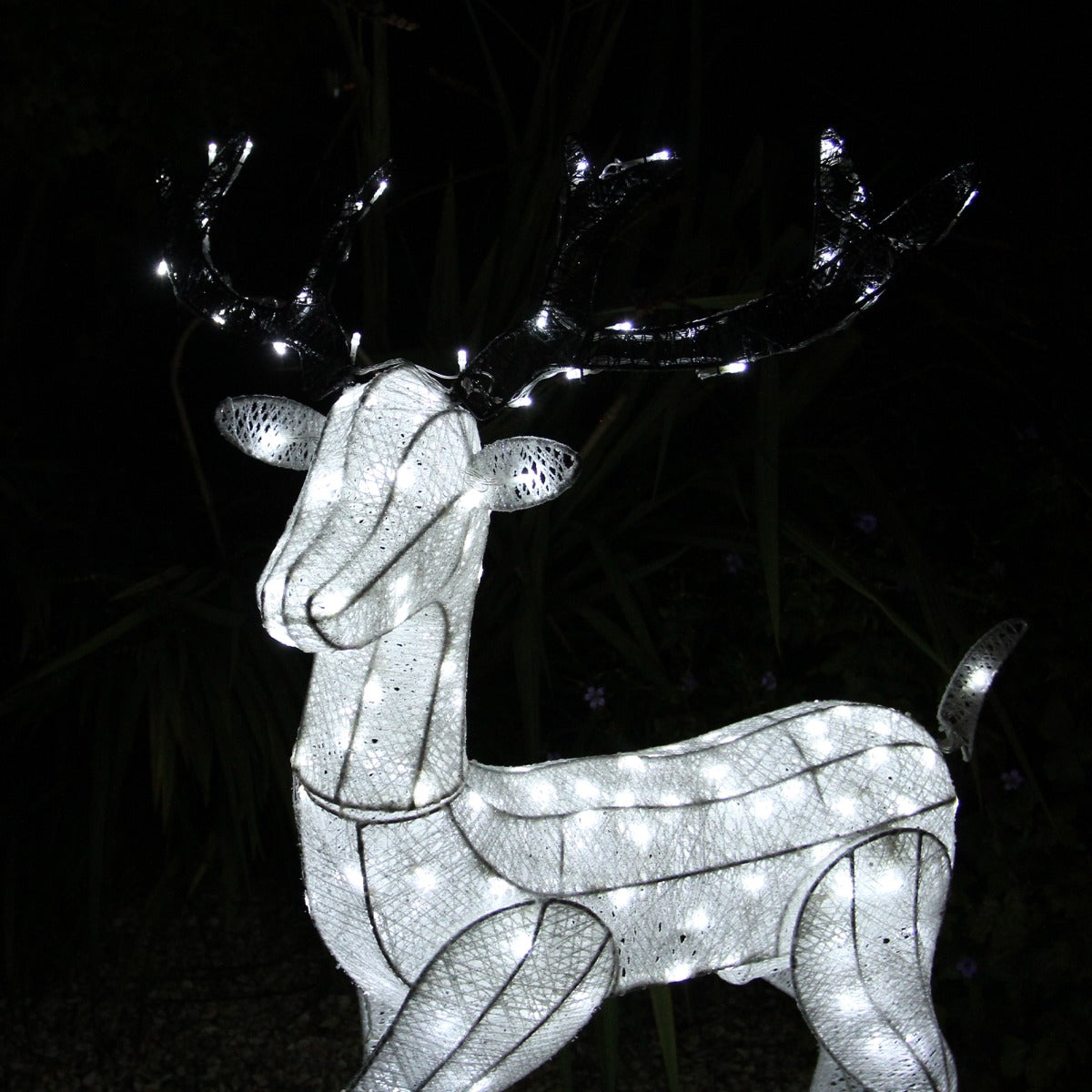 Light Up Reindeer Stag, Doe & Snowman Set - Used - Very Good