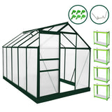 Greenhouse 6ft x 10ft (Green) With Base & Racking - Used - Good