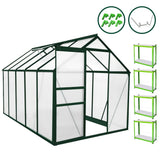 Greenhouse 6ft x 10ft (Green) & Racking - Like New