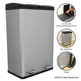 60L Dual Pedal Bin In Stainless Steel - Used - Good