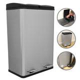 60L Dual Pedal Bin In Stainless Steel - Used - Very Good