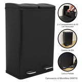 60L Dual Pedal Bin In Black - Like New