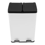 60L Dual Pedal Bin In White - Used - Acceptable