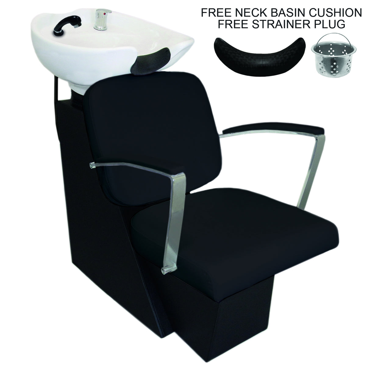 Salon Backwash Chair In Black - Like New
