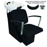 Salon Backwash Chair In Black - Like New