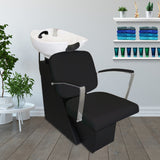 Salon Backwash Chair In Black - Like New