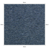 40 x Carpet Tiles 10m2 / Storm Blue & Platinum Grey - Used - Acceptable