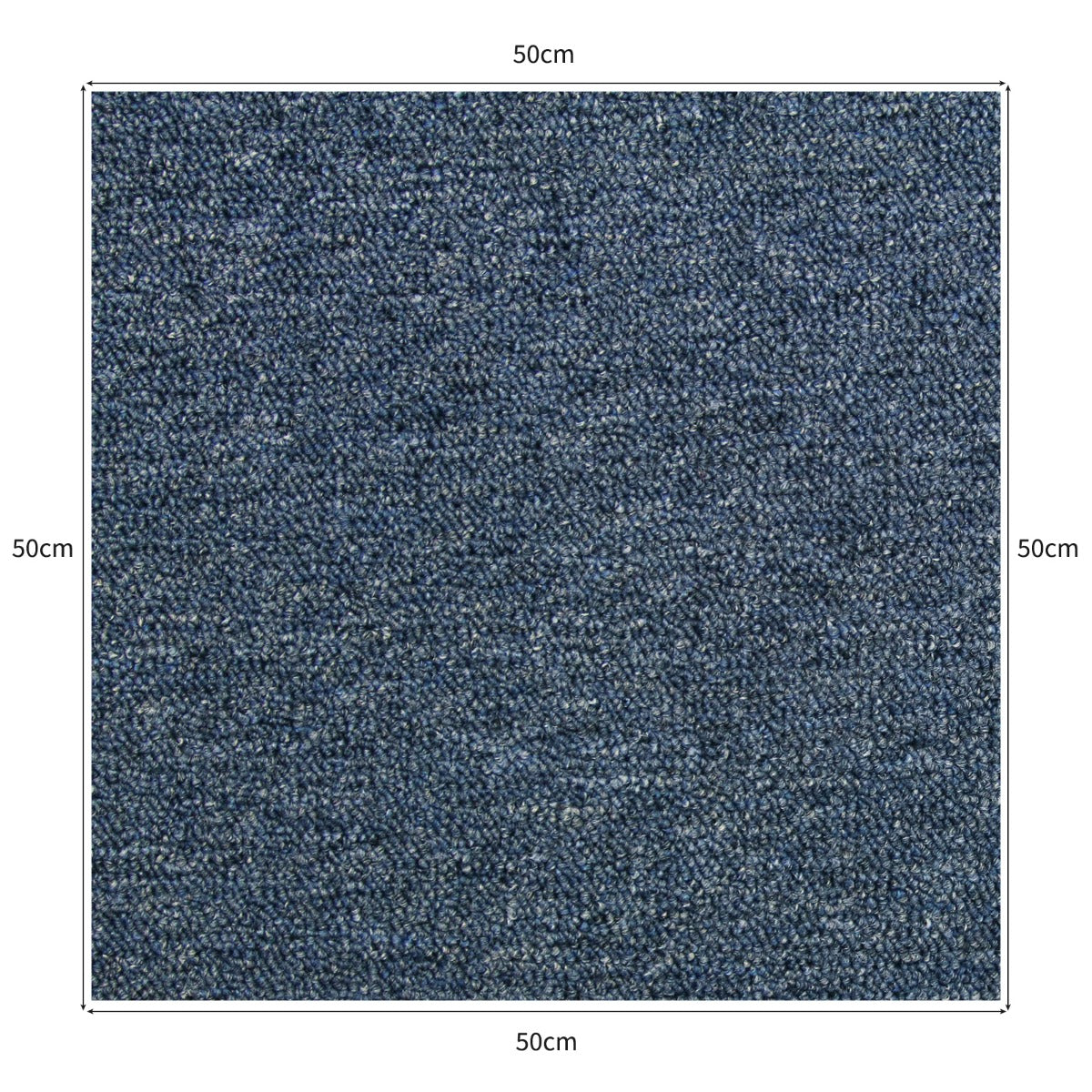 40 x Carpet Tiles 10m2 / Storm Blue & Platinum Grey - Used - Good