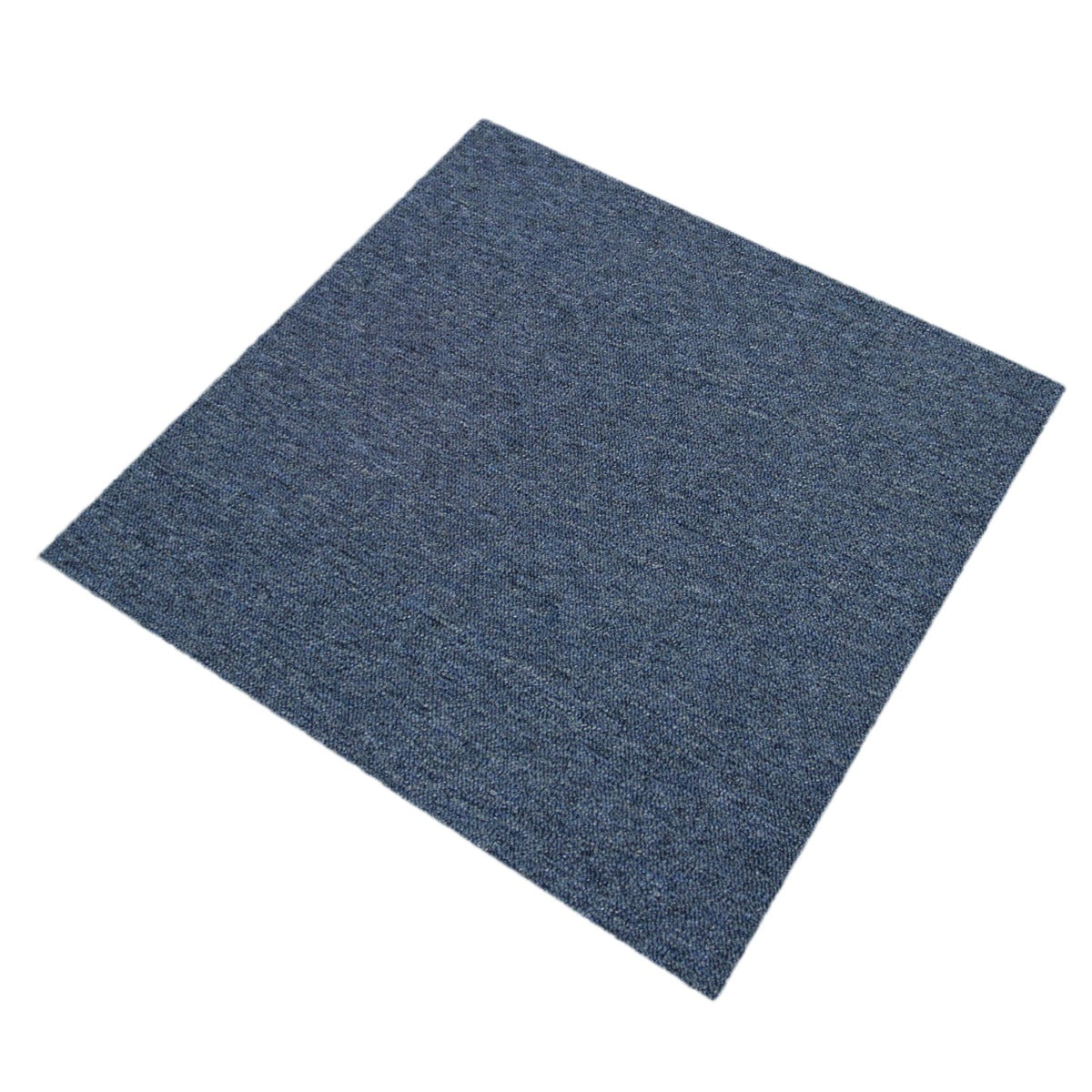 40 x Carpet Tiles 10m2 / Storm Blue & Charcoal Black - Used - Acceptable