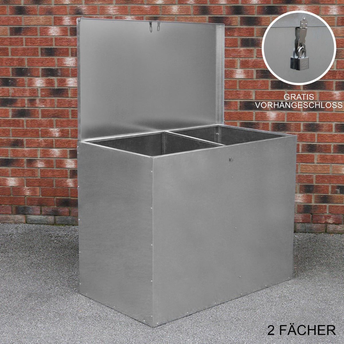 Galvanised Feed Store 2 Compartments - Used - Very Good