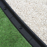Flexible Lawn Edging Black 1.2m x 4 - Like New