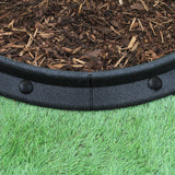 Flexible Lawn Edging Black 1.2m x 4 - Like New