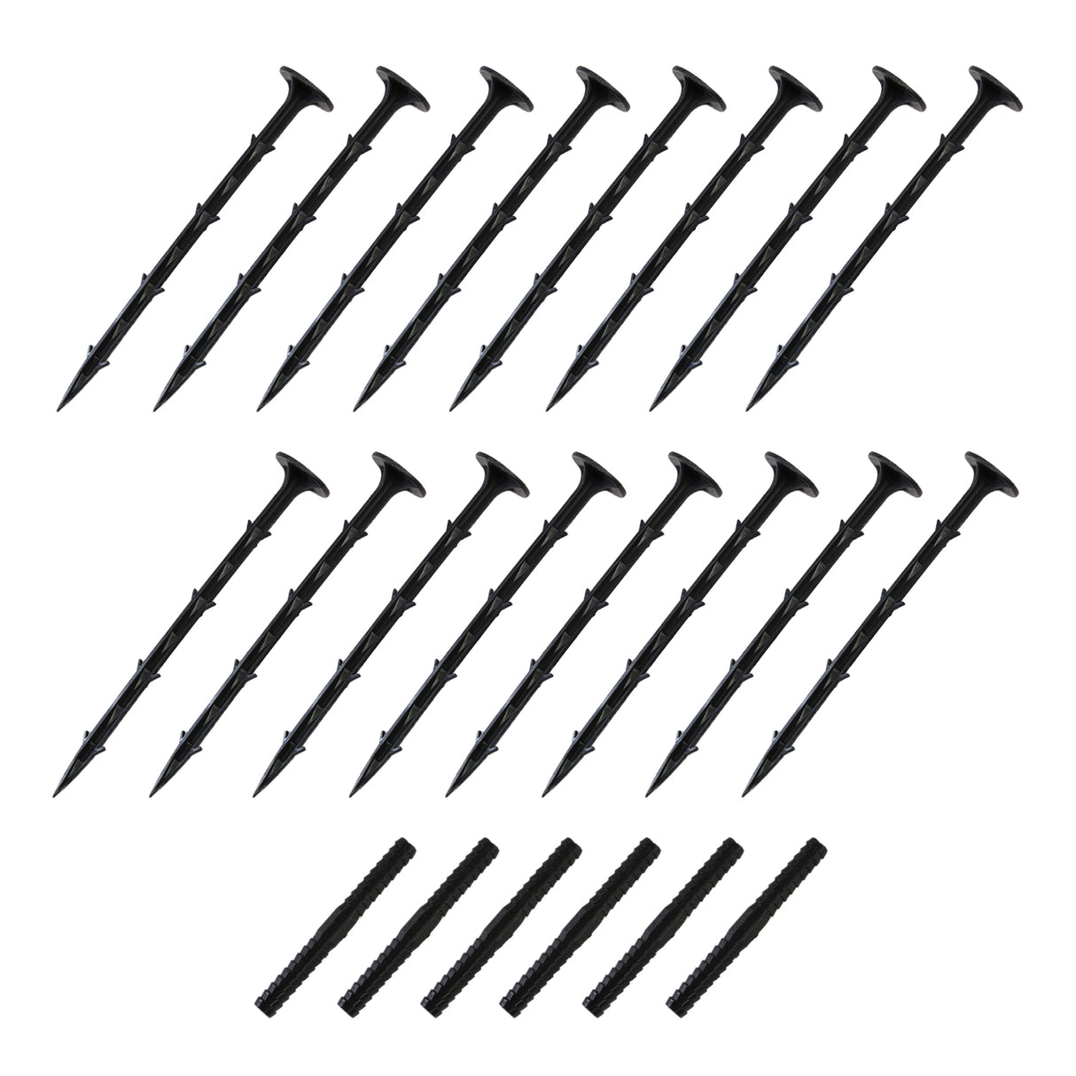 Flexible Lawn Edging Black 1.2m x 4 - Like New