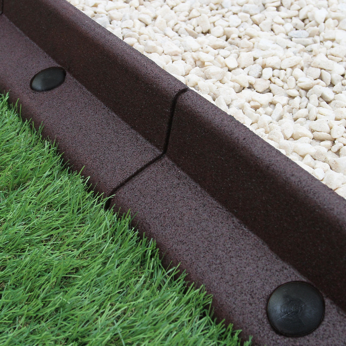 Flexible Lawn Edging Brown 1.2m x 10 - Like New