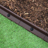 Flexible Lawn Edging Brown 1.2m x 4 - Used - Acceptable