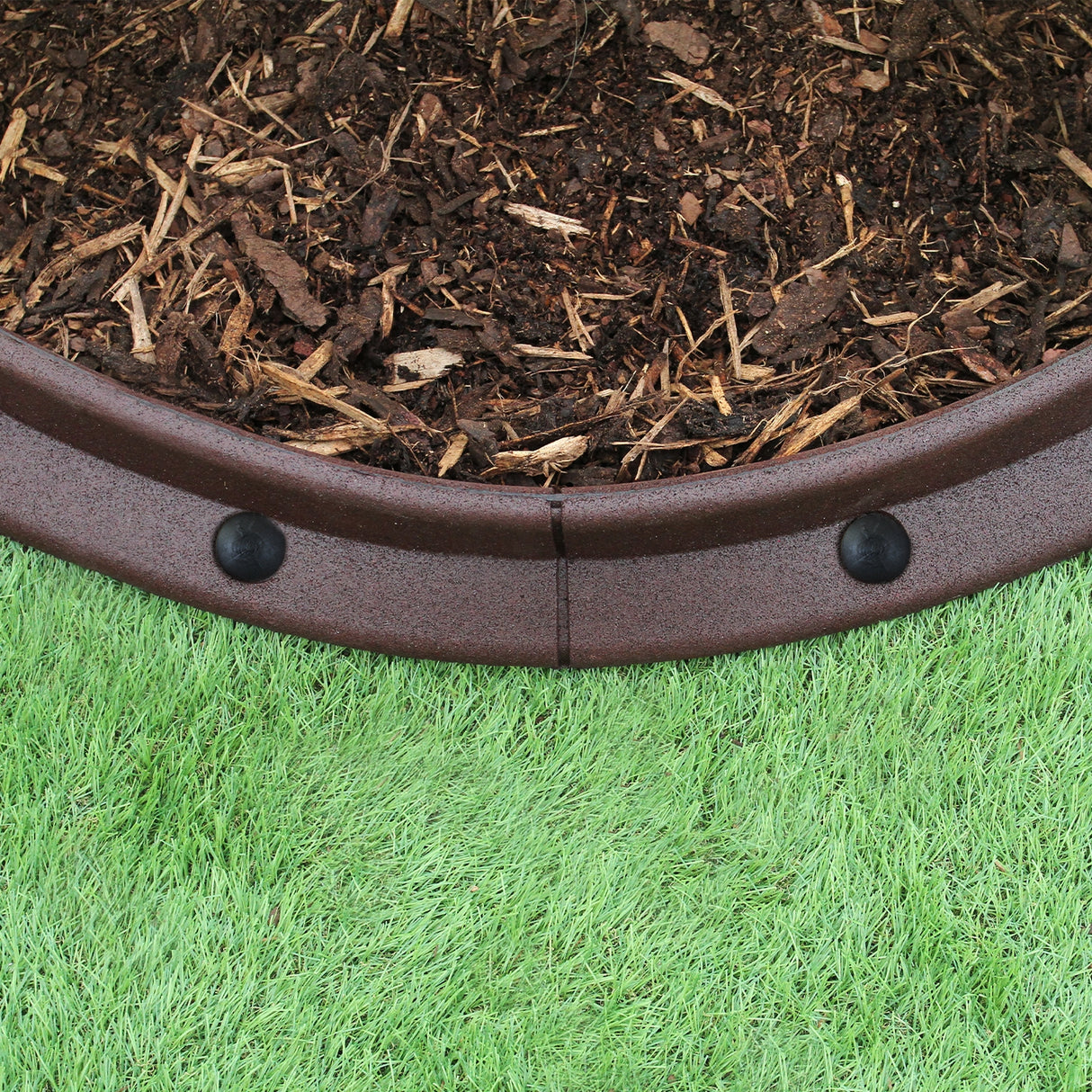 Flexible Lawn Edging Brown 1.2m x 4 - Used - Acceptable