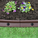 Flexible Lawn Edging Brown 1.2m x 18 - Used - Acceptable