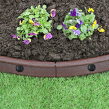 Flexible Lawn Edging Brown 1.2m x 4 - Used - Acceptable