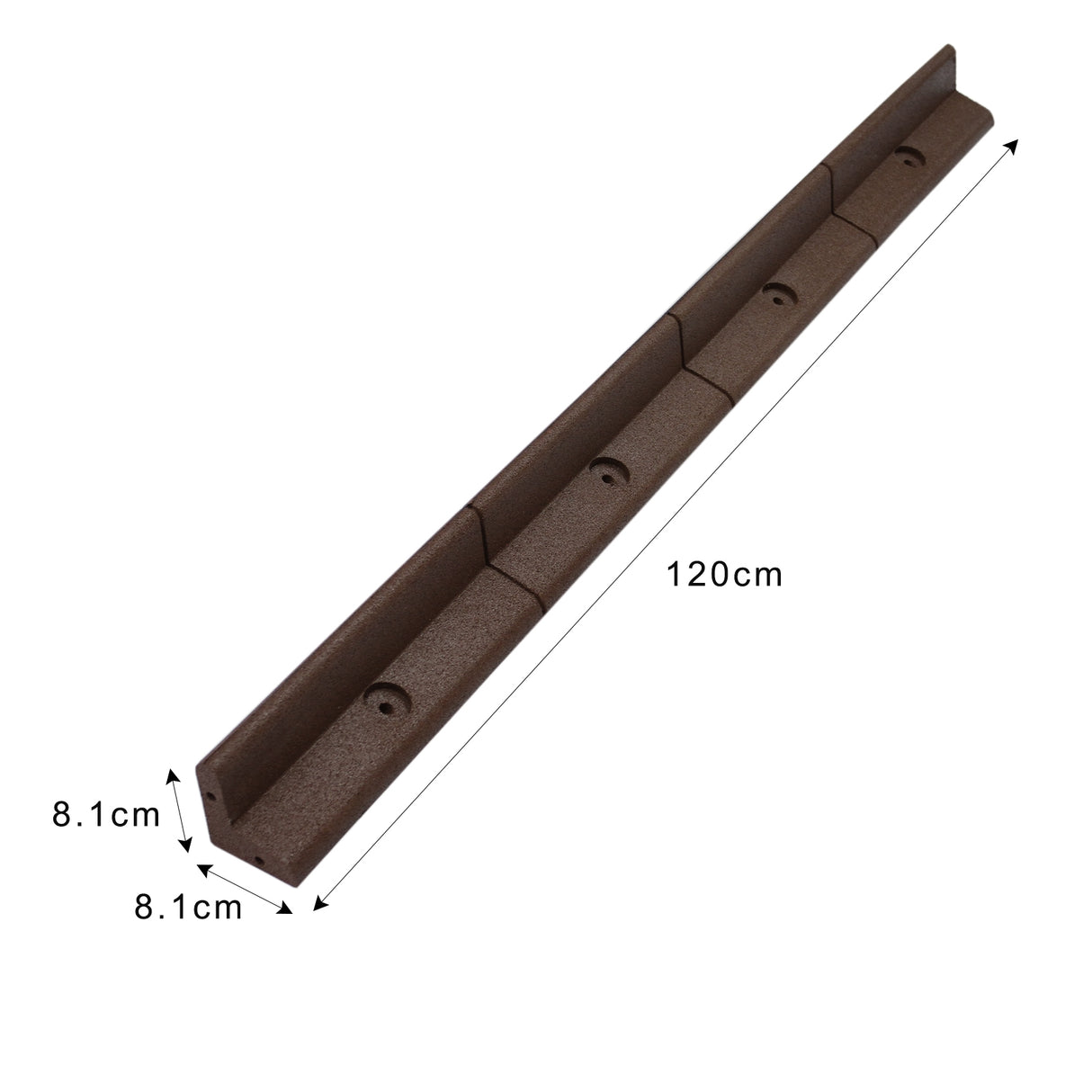 Flexible Lawn Edging Brown 1.2m x 6 - Like New