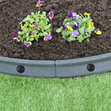 Flexible Lawn Edging Grey 1.2m x 6 - Like New