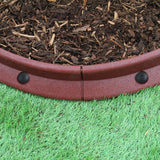 Flexible Lawn Edging Terracotta 1.2m x 8 - Like New
