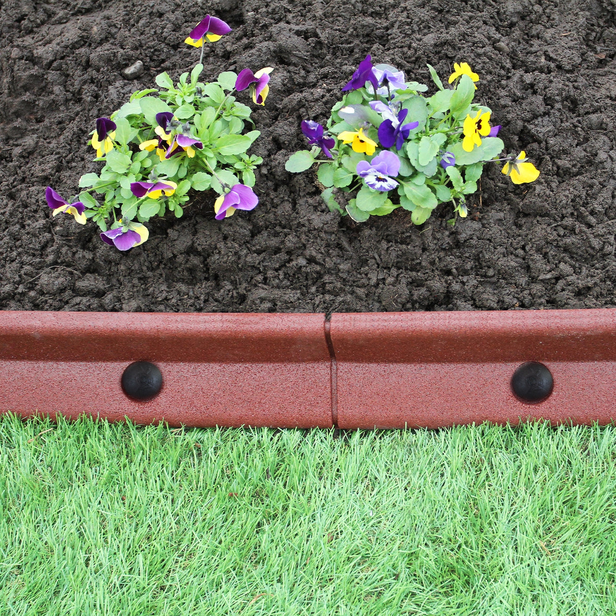 Flexible Lawn Edging Terracotta 1.2m x 8 - Like New