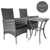 Jardí Rattan Bistro Set Grey - Used - Good