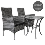 Jardí Rattan Bistro Set Grey - Used - Acceptable