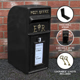 Black Royal Mail Post Box - Like New