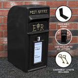 Black Royal Mail Post Box - Used - Good