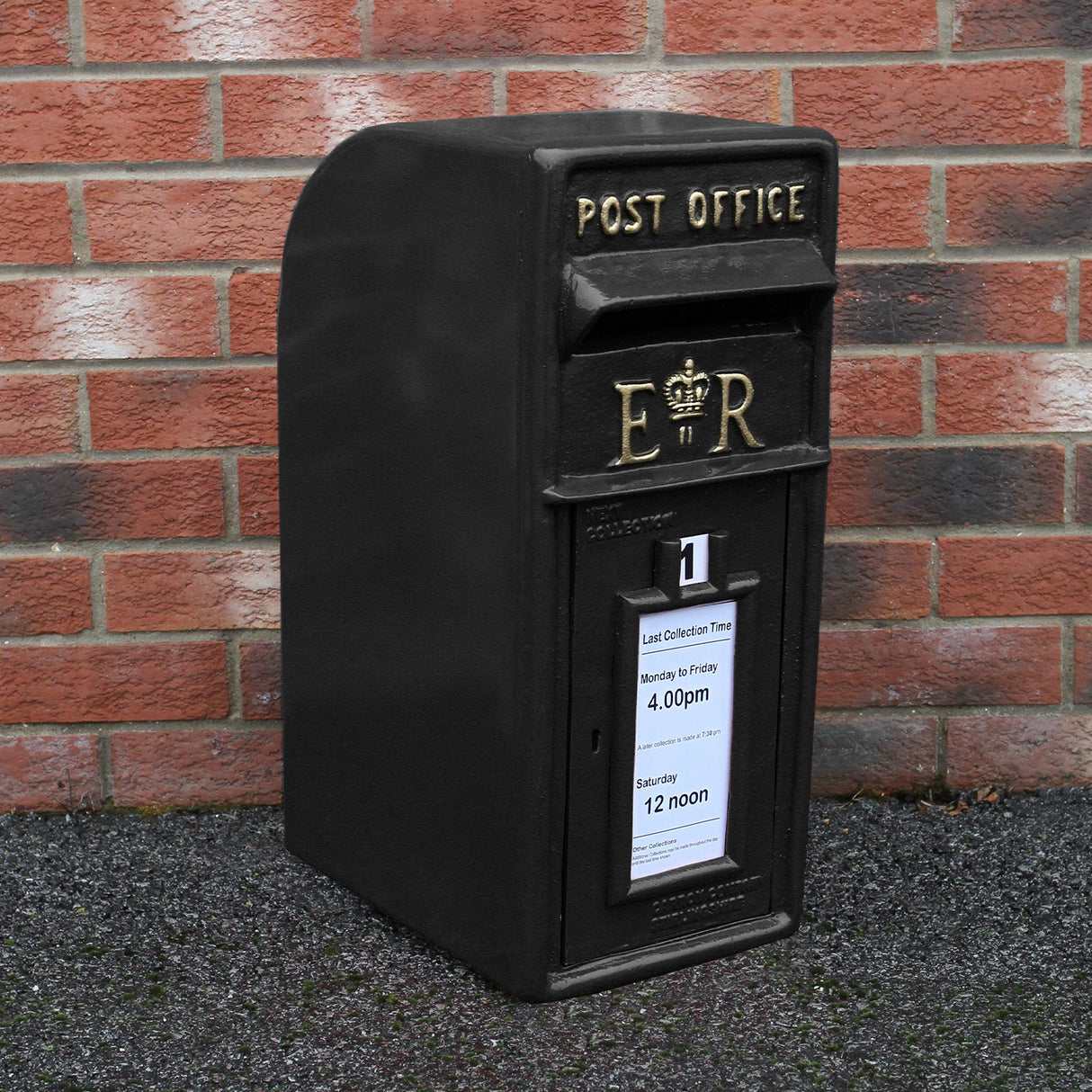 Black Royal Mail Post Box - Used - Very Good