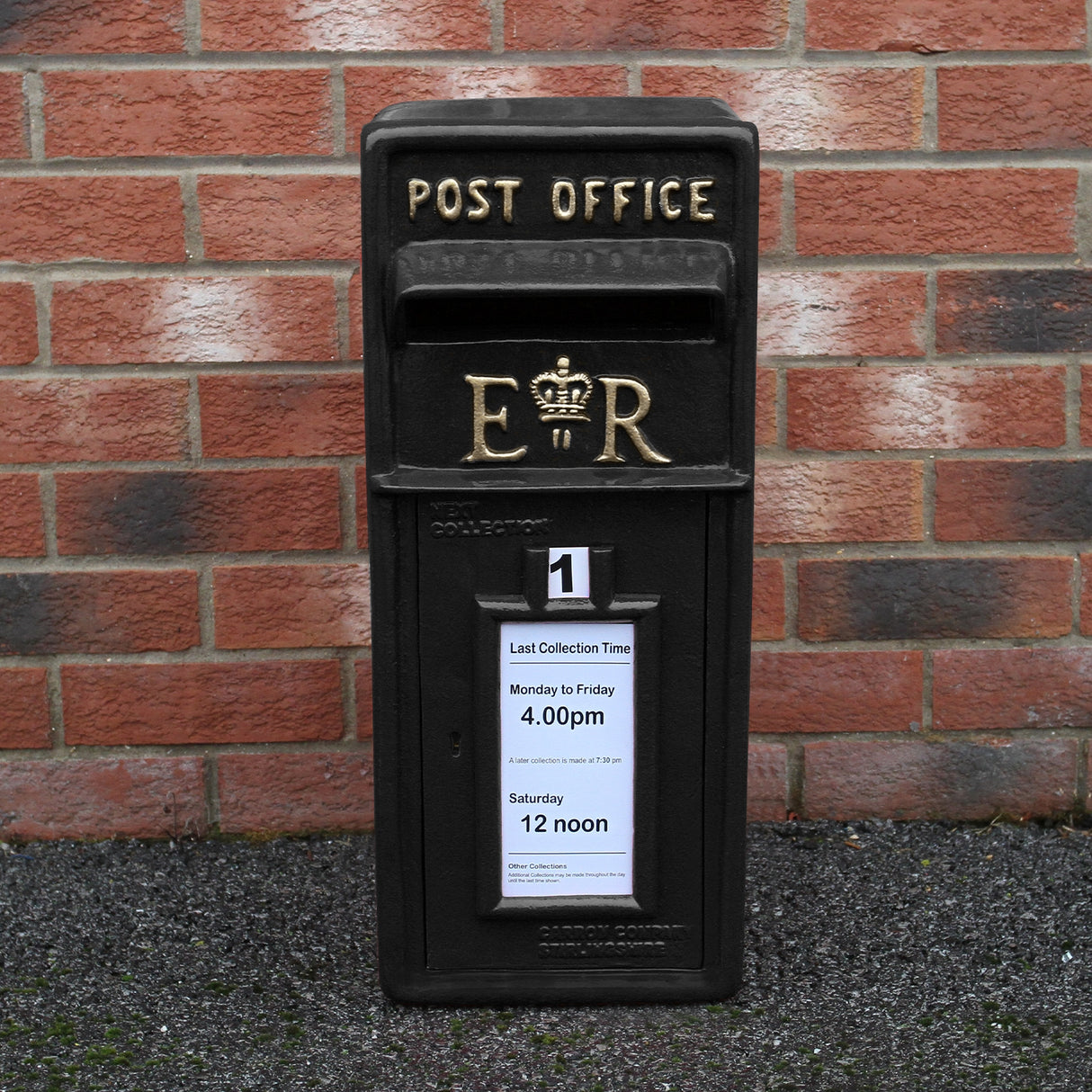Black Royal Mail Post Box - Used - Good